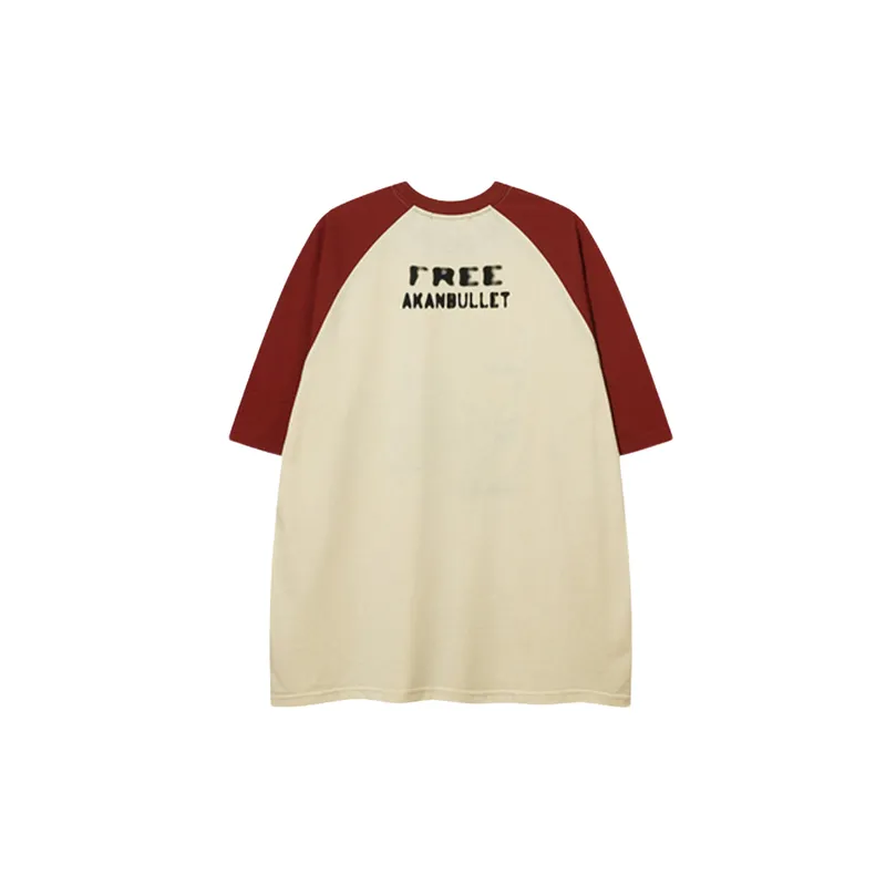 High Street Loosening Short sleeved T shirt-1