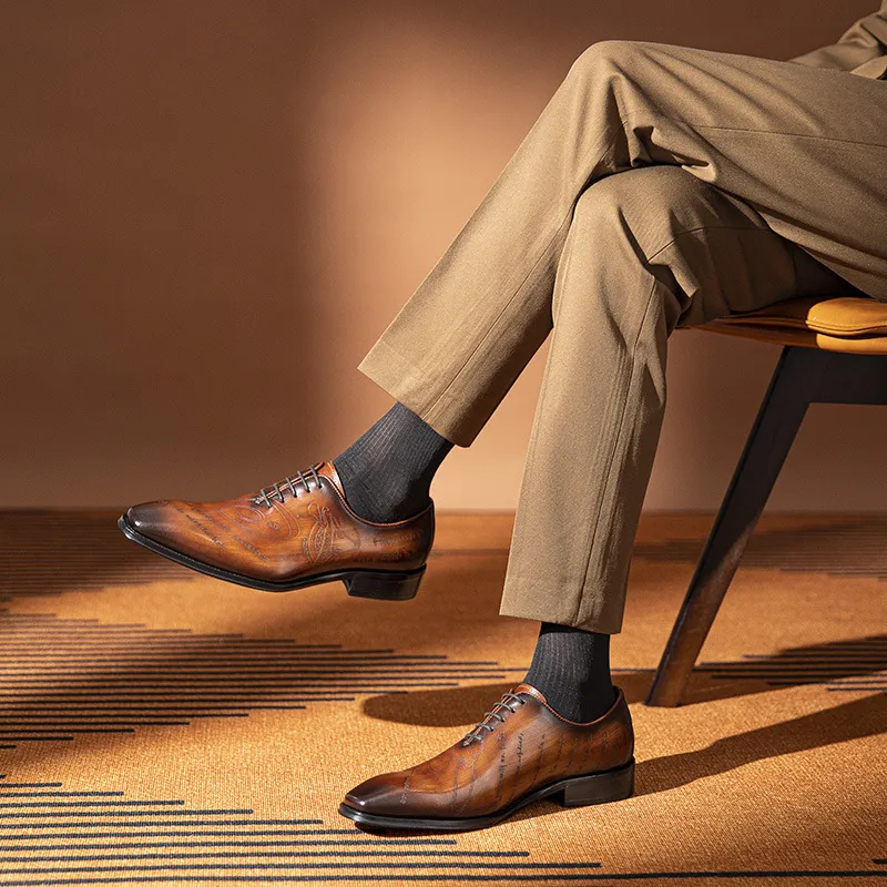 Simple Plain Dress Shoes-4