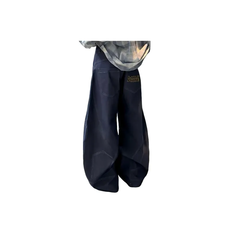 Retro Street Casual Loose Jeans Women-1