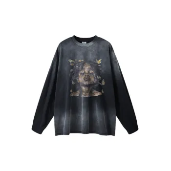 Retro Loose 100% Cotton T Shirt