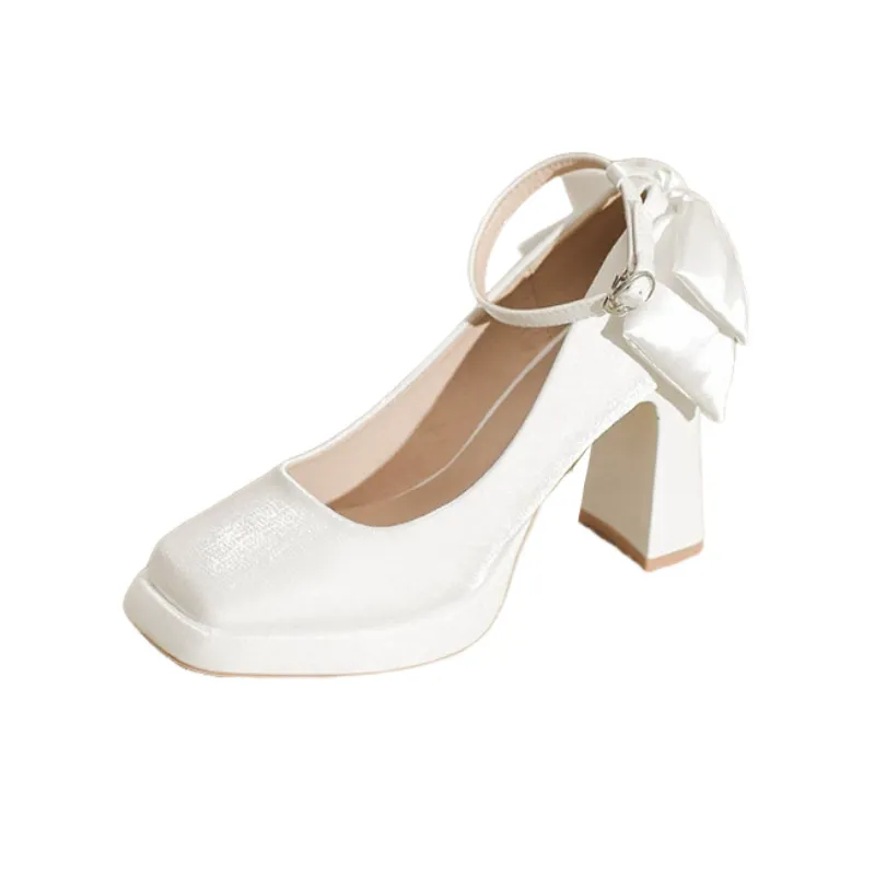 Simple Waterproof Mary Jane Shoes-9