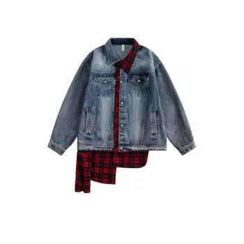 Eonmodish Fake Two Piece Denim Jacket