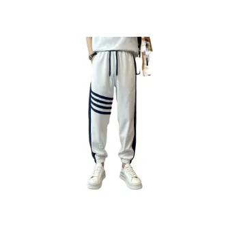 Casual Thin Stitching Striped Trendy Pants