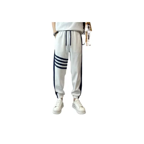 Casual Thin Stitching Striped Trendy Pants