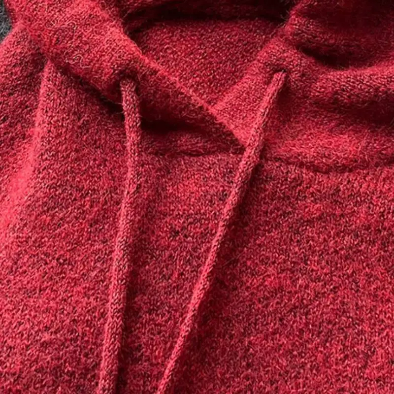 Loose Fashionable Polyester Sweater-6