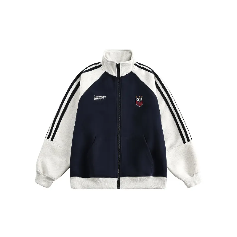 Retro Striped Baseball Jersey-0