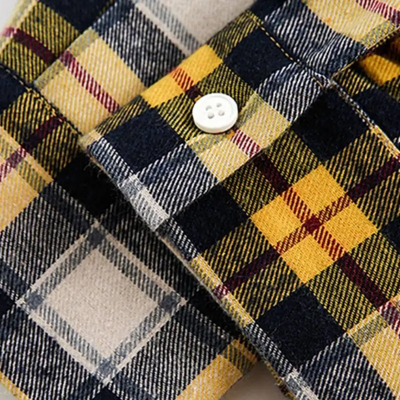 Casual Loose Cotton Blended Fabric Shirt-5