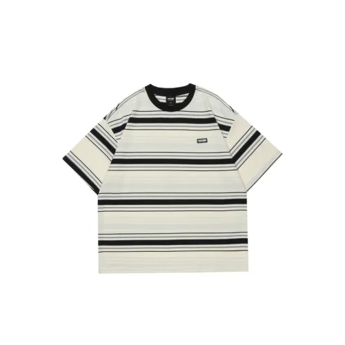 Retro Striped Casual Short Sleeved T Shirt