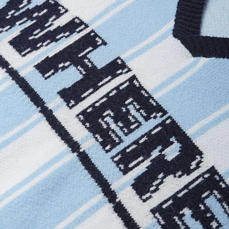 Retro Sporty Acrylic Fibres Sweater-4