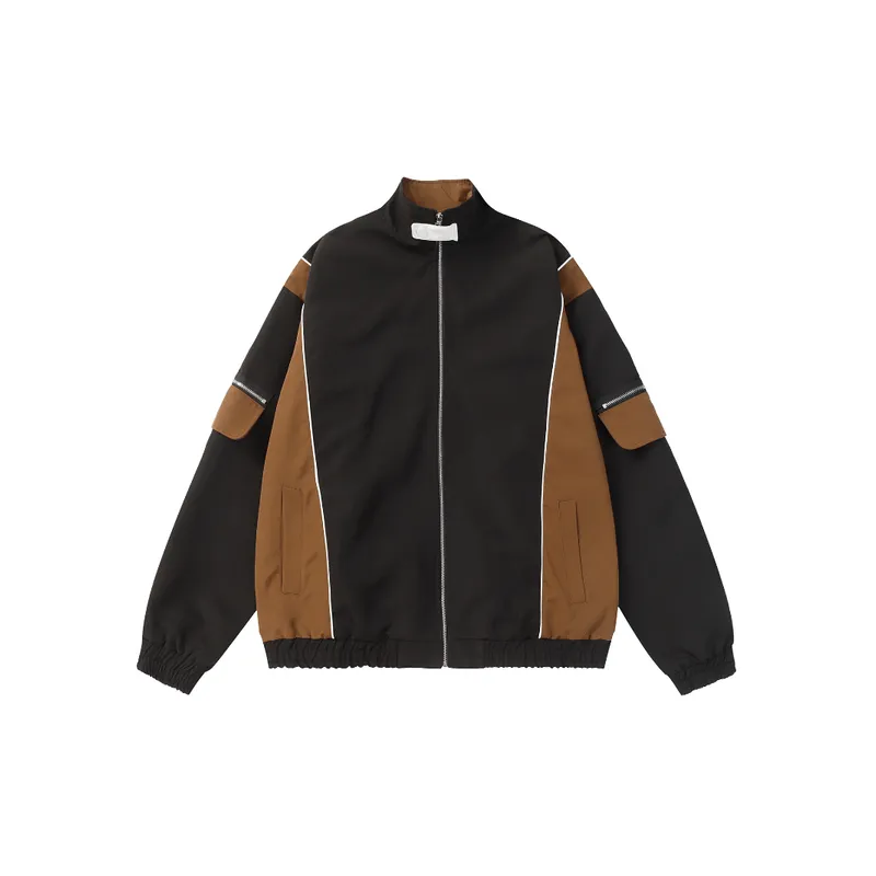 House Deconstructed Stitching Multi Pocket Loose Jacket-6