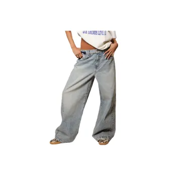 Retro Washed Jeans Women