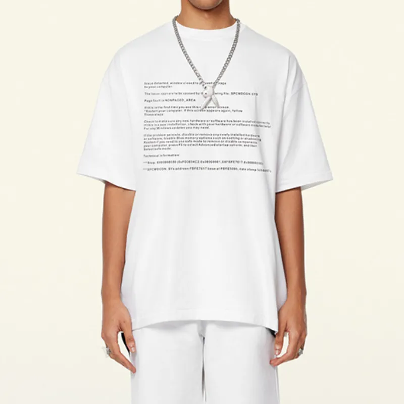 Trendy Print 100% Cotton T Shirt-12