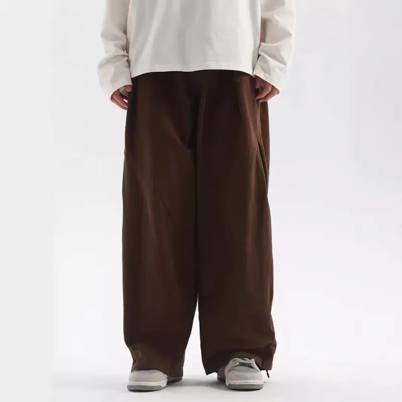 Retro Casual Wide Leg Cargo Pants-6