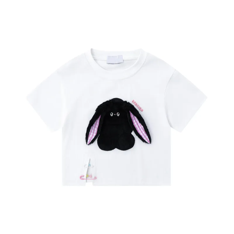 Basics Plain Cotton Blended Fabric T Shirt-0