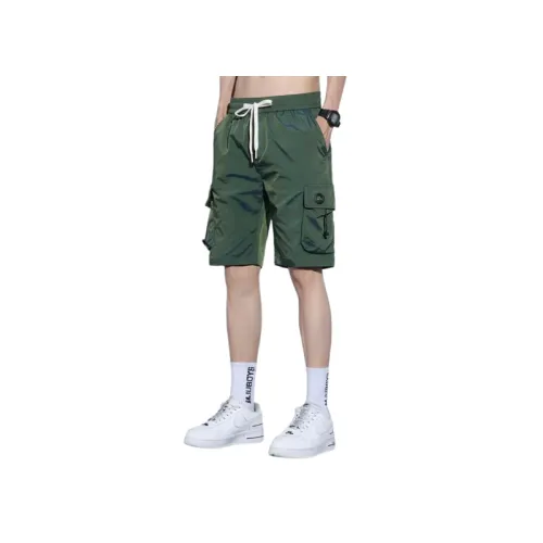 Large Size Casual Work Shorts Men'S Tide Summer Thin Section Sports Ice Silk Quick Dry Pants 2024 New Five-Minute Pants