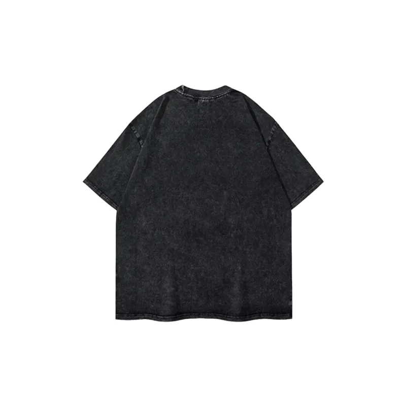 Retro Print 100% Cotton T Shirt Unisex-1