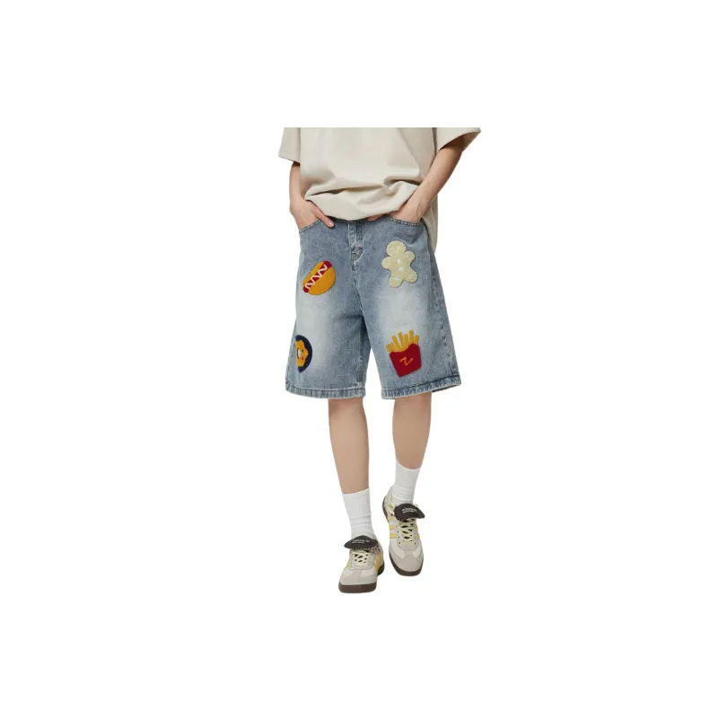 Trendy Embroidered Shorts-2