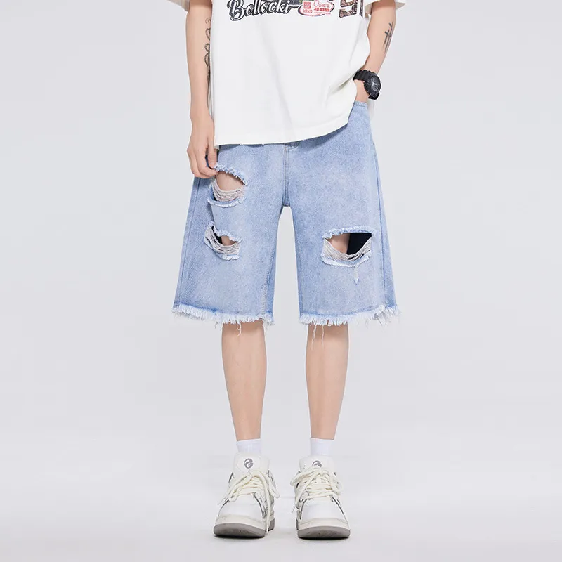 Street Fashion Denim Shorts-8