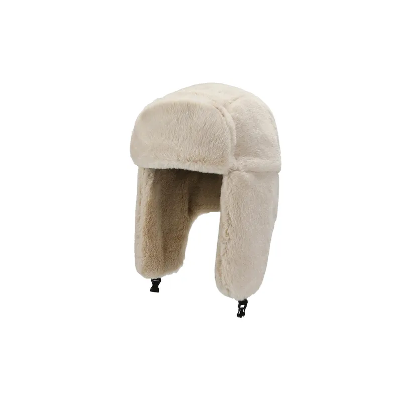 Simple Warming Red Army Cap-3