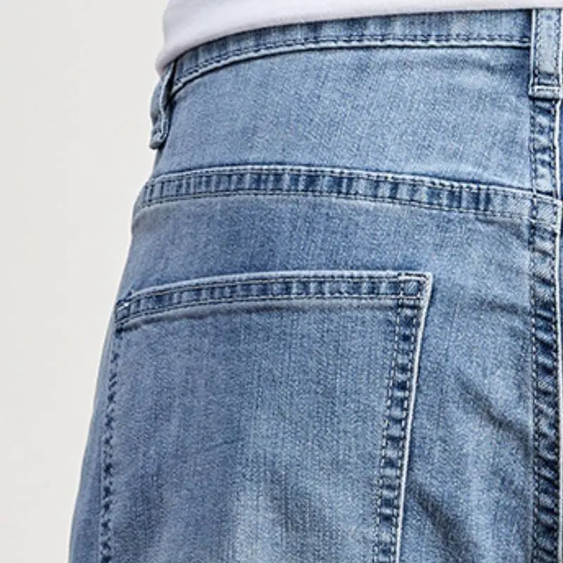 Sporty Plain Jeans-3