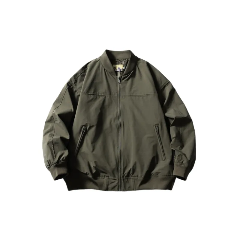 Retro Loose Blended Synthetic Fabrics Jacket-0