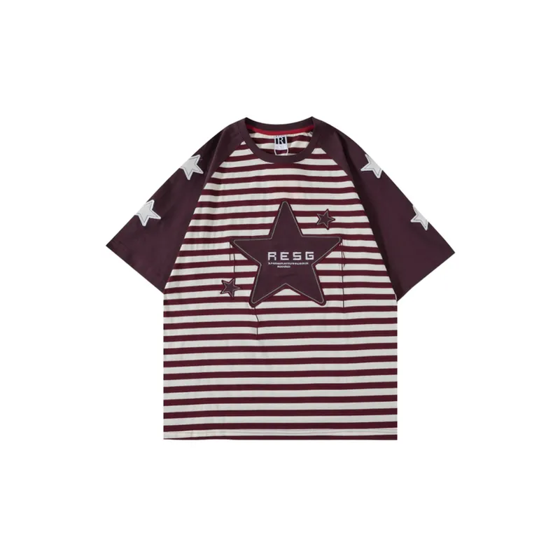 Embroidered Striped T Shirt-4