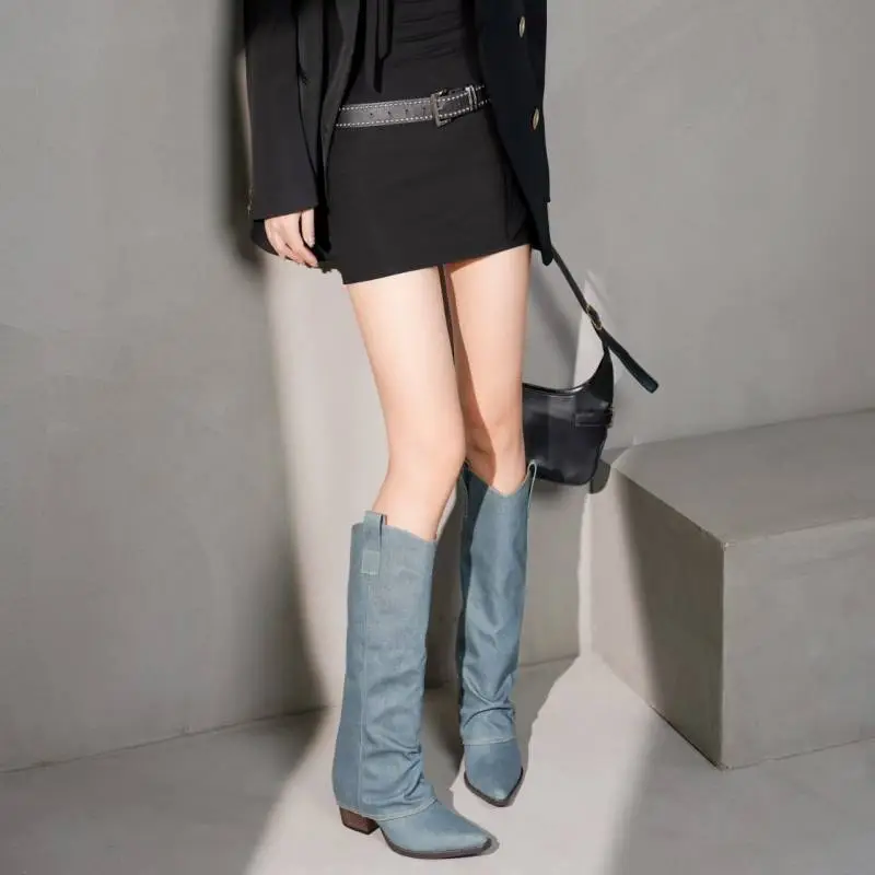 Casual Funky Knee High Boots-2