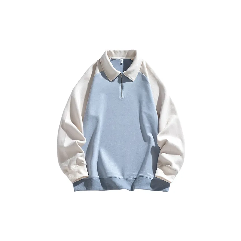 Casual Zipper Polyester Sweatshirt-0