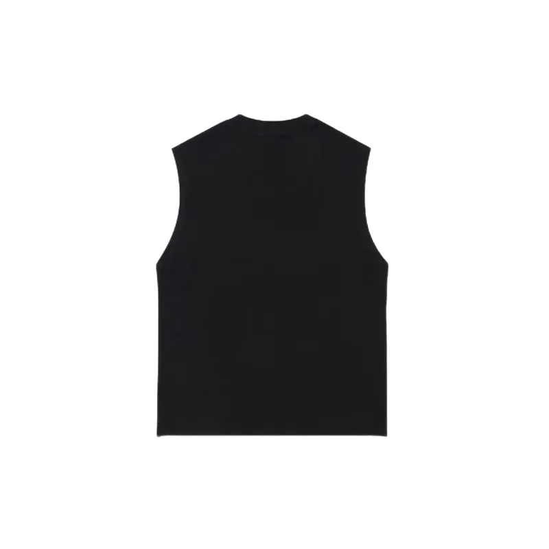 Retro Loose 100% Cotton Vest-3
