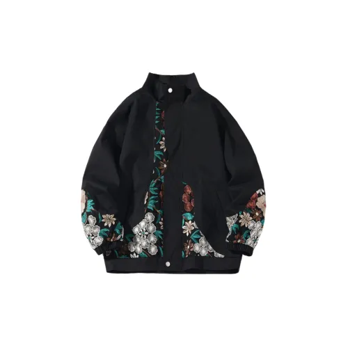 New Season Fashion Style Embroidered Stitching Collar Brand Loose Casual Workwear Jacket
