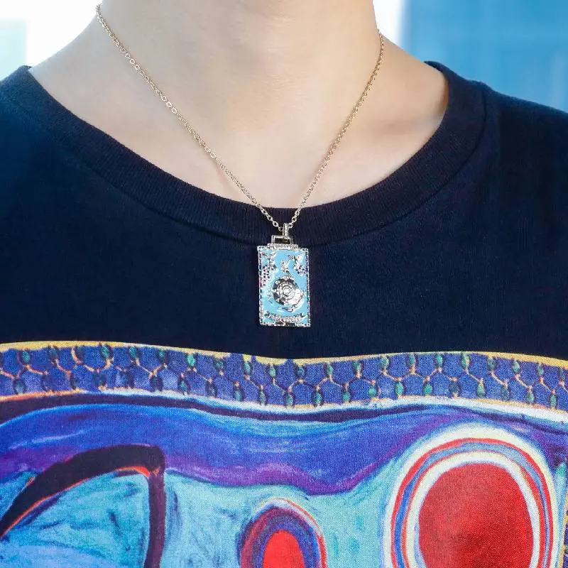 Drop Oil Tarot Pendant Necklace Accessories-1