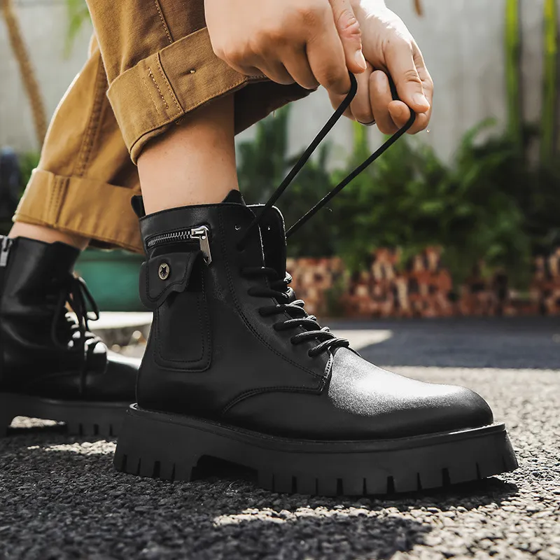 Retro Zipper Martin Boot-5