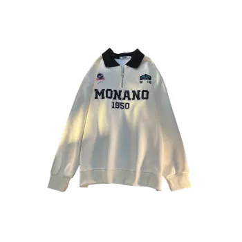 Retro Loose Long Sleeve Polo