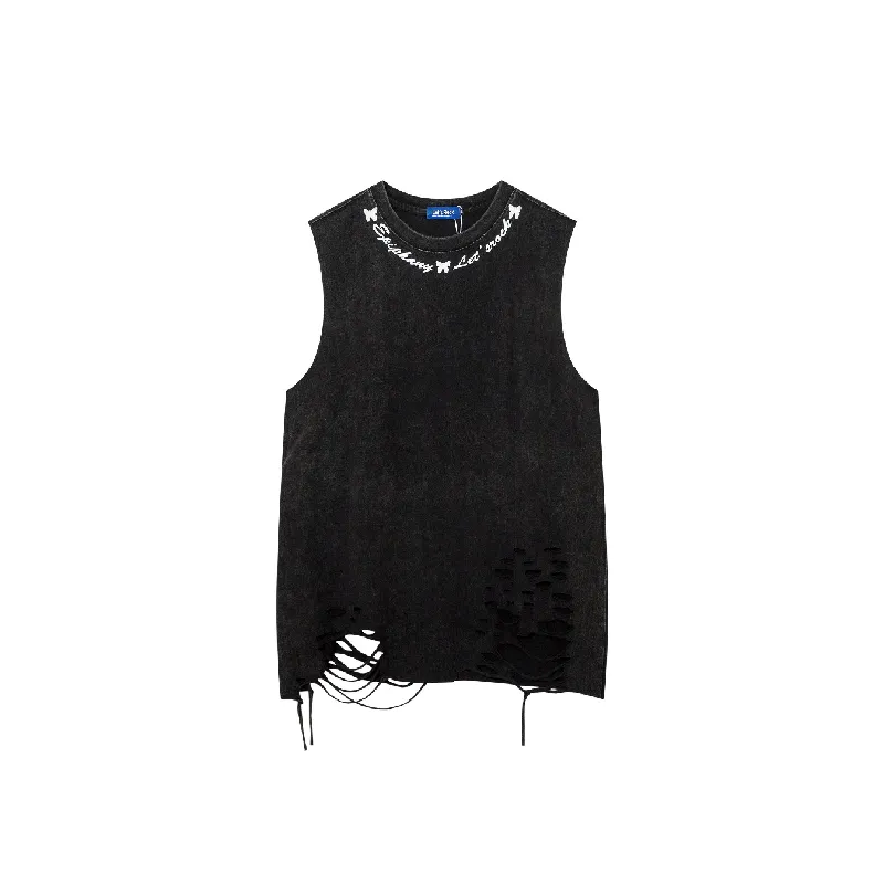 Casual Butterfly Cotton Vest-2