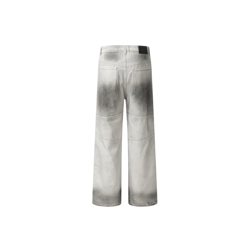 Casual Loose Straight Leg Jeans-1