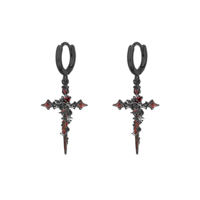 Fashionable Cross Earring-3