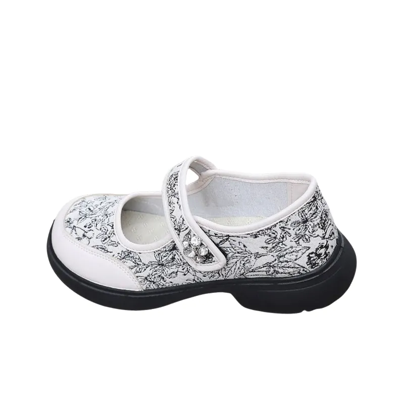 Casual Floral Mary Jane Shoes-0