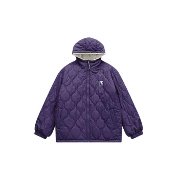 Fashionable Zipper 100% Polyester Quilted Jacket