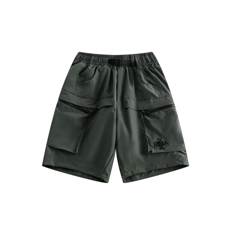 Loose Style Work Shorts-4