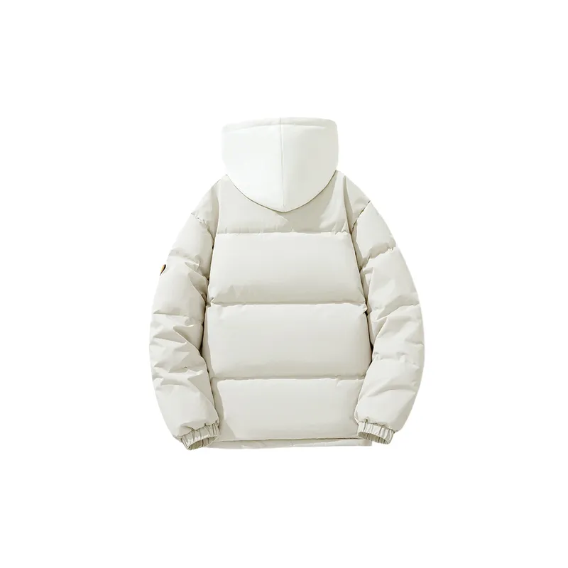Trendy Loose White Duck Down Jacket-5