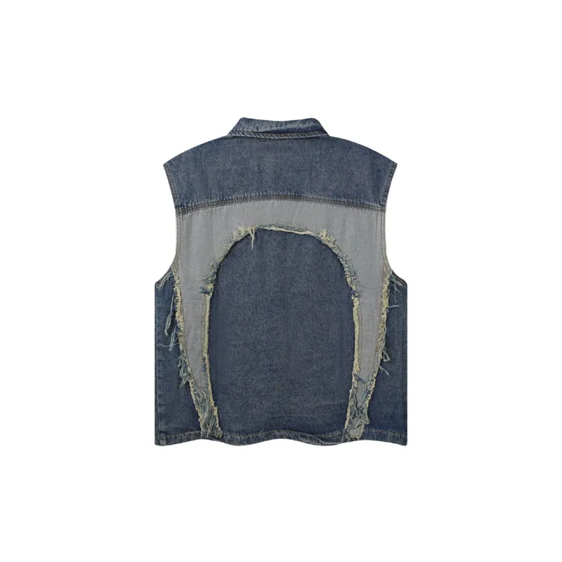 Trendy Patchwork Casual Vest-5