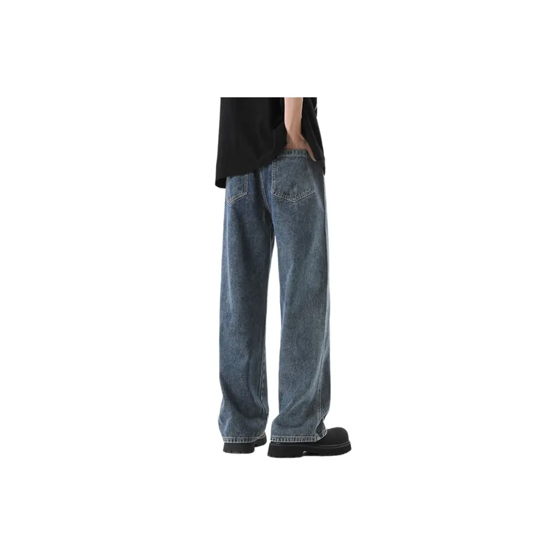 Casual Straight Leg Jeans-3