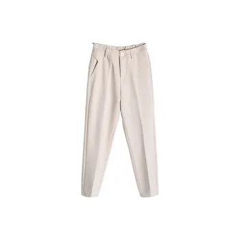 Simple Maximum Comfort Cotton Suit Trousers Women