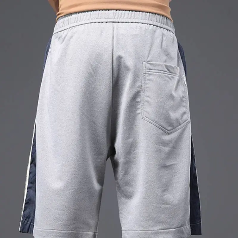 Casual Loose Blended Synthetic Fabrics Sports Shorts-5