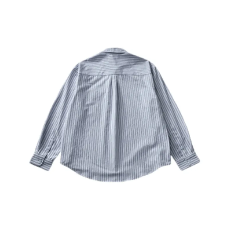 Simple Loose Cotton Blended Fabric Shirt-1