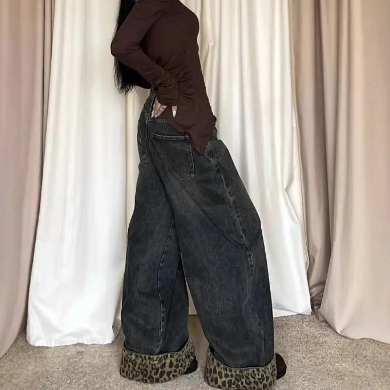 Retro Loose Jeans Women-2