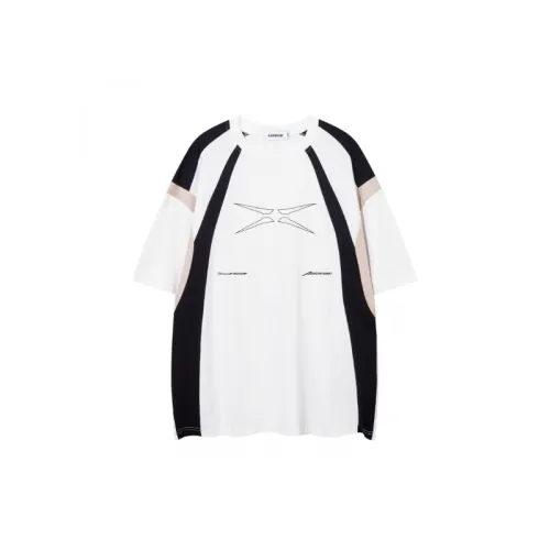 Printing Color Splicing Short Sleeve T shirt