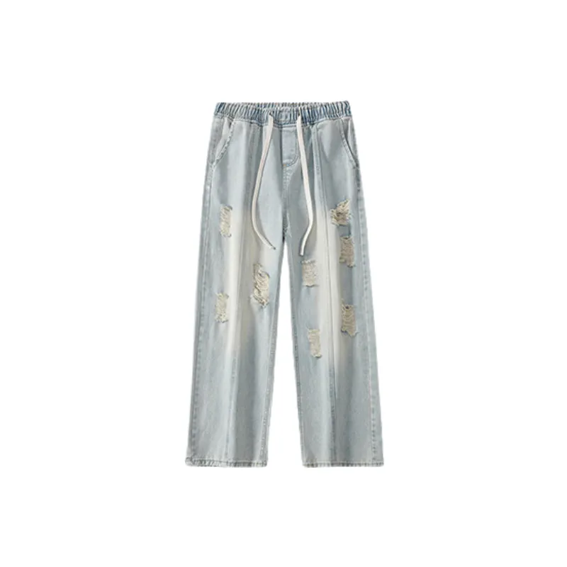 Loose Straight Leg Jeans-3