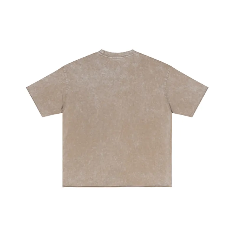 Retro Washed Cotton T Shirt-9
