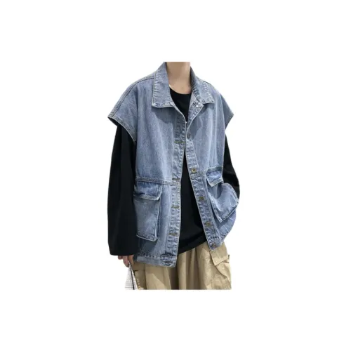 Retro Trendy Brand Loose Denim Vest